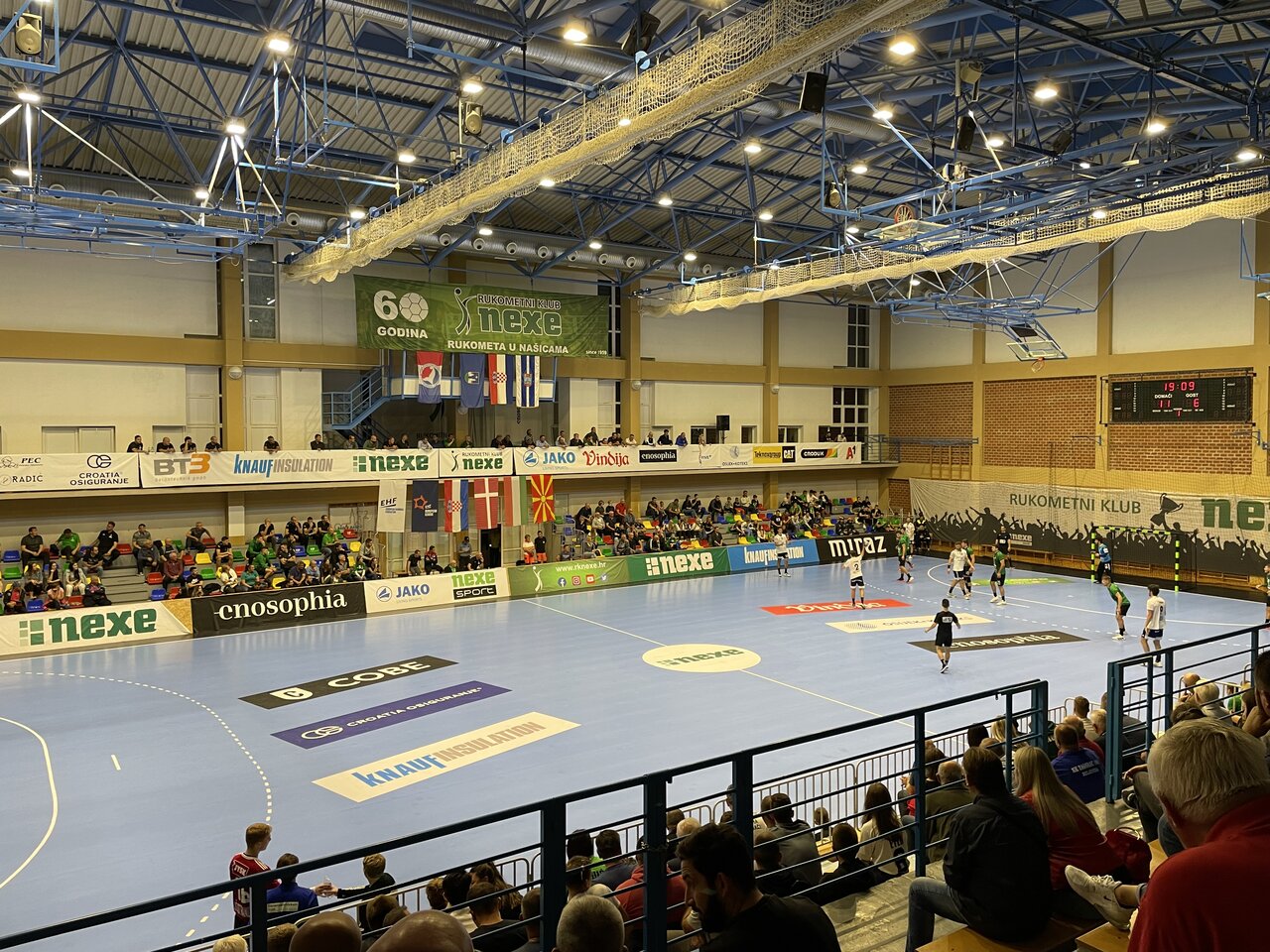 RK Nexe handball arena during a match